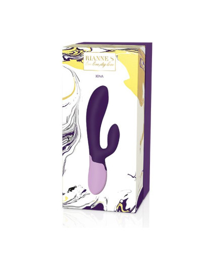 Вібратор-кролик Rianne S: Xena Purple/Lilac, 10 режимів, медичний силікон, подарункове паковання - Фото №5
