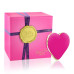 Вібратор-сердечко Rianne S: Heart Vibe Rose, 10 режимів, медичний силікон, подарункове паковання - Фото №1