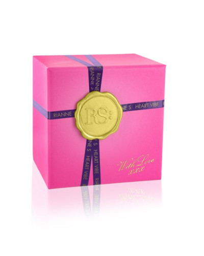 Вібратор-сердечко Rianne S: Heart Vibe Rose, 10 режимів, медичний силікон, подарункове паковання - Фото №3