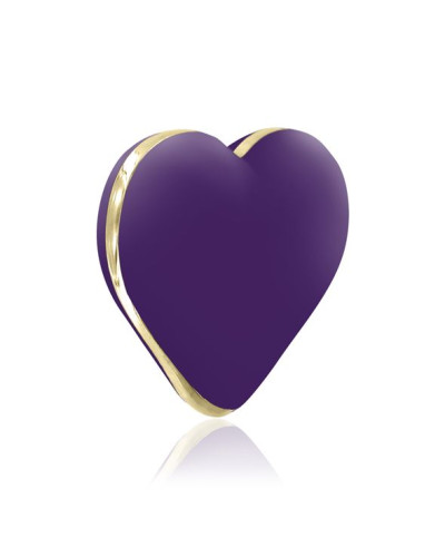 Вібратор-сердечко Rianne S: Heart Vibe Purple, 10 режимів, медичний силікон, подарункове паковання - Фото №2