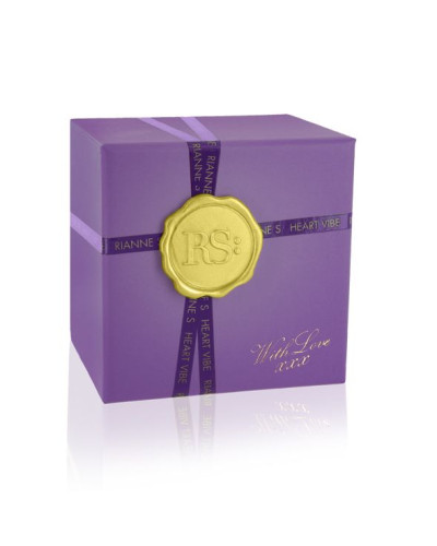 Вібратор-сердечко Rianne S: Heart Vibe Purple, 10 режимів, медичний силікон, подарункове паковання - Фото №3