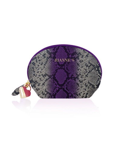 Вібратор для точки G Rianne S: Boa Mini Purple, 10 режимів роботи, медичний силікон, косметичка-чохо - Фото №3
