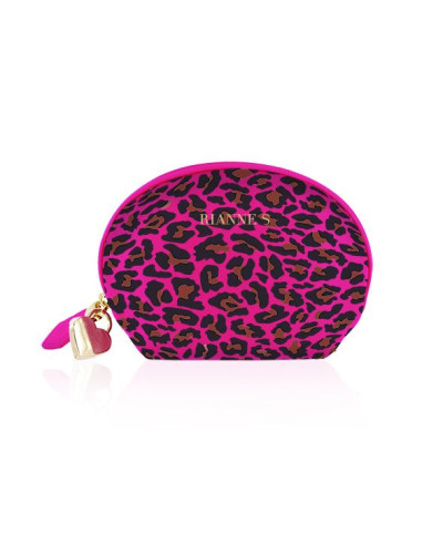 Мини-вибромассажер RIANNE S - Lovely Leopard Mini Wand Pink - Фото №3