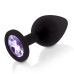 Набір силіконових анальних пробок із кристалом Rianne S: Booty Plug Set Black, діаметр 2,7см, 3,5см, - Фото №3