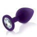 Набір силіконових анальних пробок із кристалом Rianne S: Booty Plug Set Purple, діаметр 2,7см, 3,5см - Фото №4
