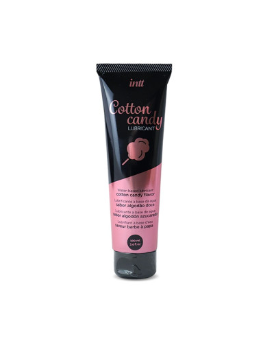 Лубрикант на водной основе Intt Cotton Candy (100 мл) вкус сладкая вата, густой и скользкий - Фото №1