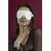 Маска на очі Feral Feelings - Blindfold Mask, натуральна шкіра, біла - Фото №1