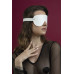 Маска на очі Feral Feelings - Blindfold Mask, натуральна шкіра, біла - Фото №2