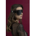 Маска на очі з заклепками Feral Feelings - Blindfold Mask, натуральна шкіра, чорна - Фото №2