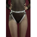 Гартери Feral Feelings - Belt Briefs, трусики, натуральна шкіра, колір білий - Фото №1