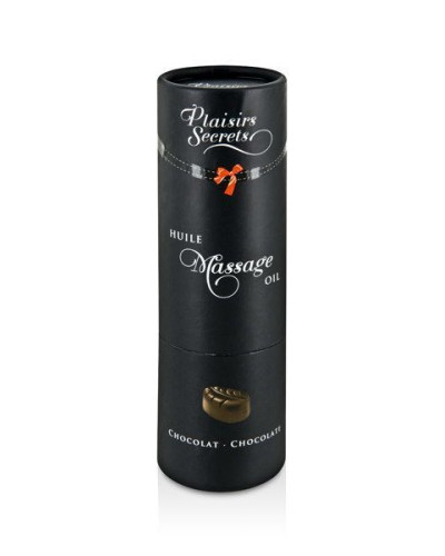 Масажна олія Plaisirs Secrets Chocolate (59 мл) з афродизіаками, їстівна, подарункове паковання - Фото №3