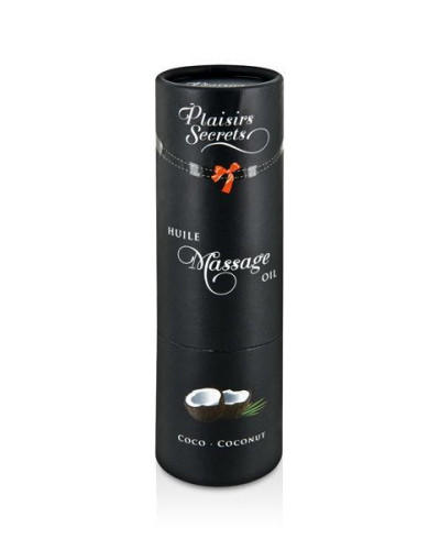 Масажна олія Plaisirs Secrets Coconut (59 мл) з афродизіаками, їстівна, подарункова упаковка - Фото №3