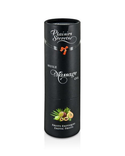 Масажна олія Plaisirs Secrets Exotic Fruits (59мл) з афродизіаками їстівна, подарункове паковання - Фото №3