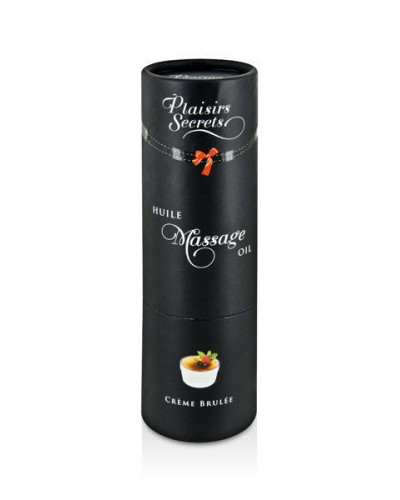 Масажна олія Plaisirs Secrets Creme Brulee (59 мл) з афродизіаками їстівна, подарункове паковання - Фото №3