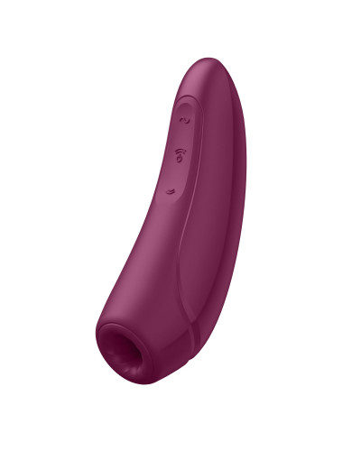 Вакуумний кліторальний стимулятор Satisfyer Curvy 1+ Rose Red з керуванням через інтернет - Фото №5