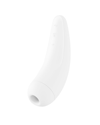 Вакуумний кліторальний стимулятор Satisfyer Curvy 2+ White з керуванням через інтернет - Фото №4