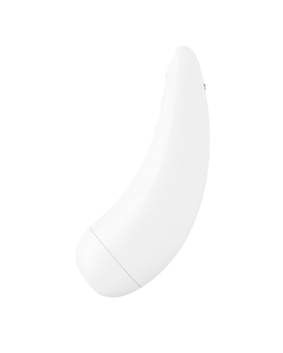 Вакуумний кліторальний стимулятор Satisfyer Curvy 2+ White з керуванням через інтернет - Фото №5