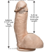 Кончающий фаллоимитатор Doc Johnson The Amazing Squirting Realistic Cock, ПВХ, диаметр 5,1см - Фото №2