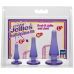 Набор анальных пробок Doc Johnson Crystal Jellies Anal - Purple, макс. диаметр 2см - 3см - 4см - Фото №2