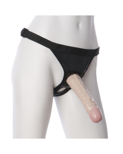 Трусики зі страпоном Doc Johnson Vac-U-Lock 8 Inch Classic Dong Ultra Harness, ПВХ, діаметр 3,8см - Фото №1