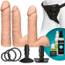 Набір для страпона Doc Johnson Vac-U-Lock Dual Density UltraSKYN Set, діаметр 3×4,5см - Фото №1