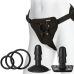 Набір для страпона Doc Johnson Vac-U-Lock Dual Density UltraSKYN Set, діаметр 3×4,5см - Фото №4