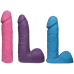 Набір для страпону Doc Johnson Vac-U-Lock Dual Density UltraSKYN Colors Set, діаметр 3х4,5 см - Фото №2