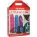 Набір для страпону Doc Johnson Vac-U-Lock Dual Density UltraSKYN Colors Set, діаметр 3х4,5 см - Фото №5