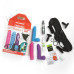Набір для страпону Doc Johnson Vac-U-Lock Dual Density UltraSKYN Colors Set, діаметр 3х4,5 см - Фото №6