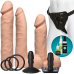 Набор для страпона Doc Johnson Vac-U-Lock Dual Density Experienced Set, диаметр 2×7см, 7,7см - Фото №1