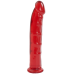 Фаллоимитатор Doc Johnson Jelly Jewels Dong & Suction Cup Red, диаметр 3,6см, антибактериальный ПВХ - Фото №1