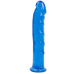 Фалоімітатор Doc Johnson Jelly Jewels Dong & Suction Cup Blue, діаметр 3,6 см, антибактеріальний ПВХ - Фото №1