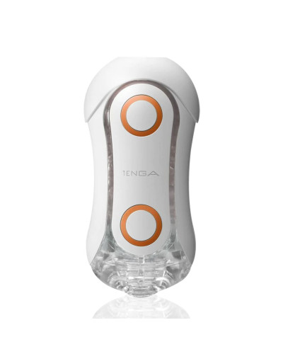Мастурбатор Tenga Flip Orb — Orange Crash, с изменяемым сжатием, со стимулирующими шариками внутри - Фото №1