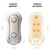 Мастурбатор Tenga Flip Orb — Orange Crash, с изменяемым сжатием, со стимулирующими шариками внутри - Фото №2