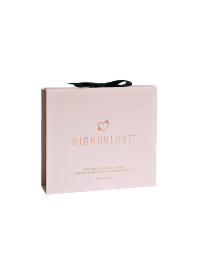 Премиум краска для тела HighOnLove Chocolate Body Paint (100 мл) с какао, кофеином, маслом каннабиса - Фото №3