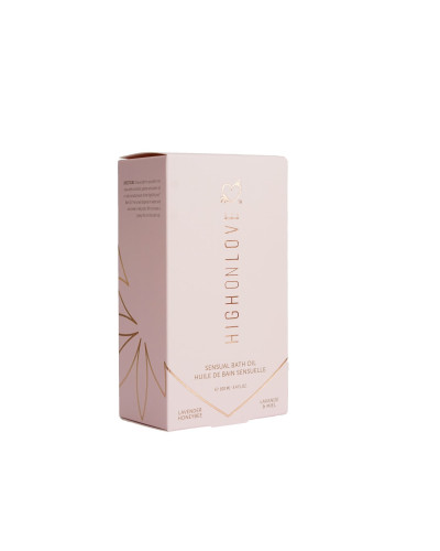 Преміальна олія для ванн HighOnLove Bath Oil - Lavender Honeybee (100 мл) з маслом насіння конопель - Фото №3