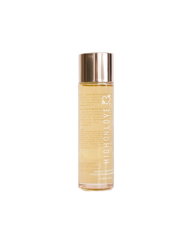 Масажна олія HighOnLove Massage Oil - Lychee Martini (120 мл) з маслом насіння конопель - Фото №2