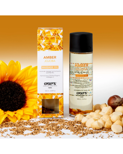 Массажное масло EXSENS Amber Jojoba (гармонизирующее с янтарем) 100мл, натуральное - Фото №4