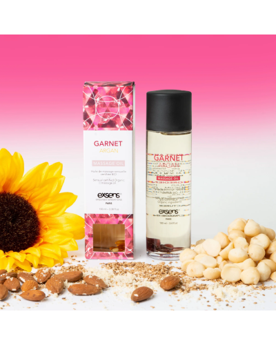 Массажное масло EXSENS Garnet Argan (чувственное с гранатом) 100мл, натуральное - Фото №5