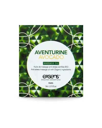Пробник масажної олії EXSENS Anti-Stress Aventurine Avocado 3мл - Фото №1