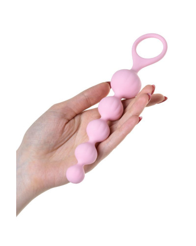 Набір анальних бус Satisfyer Beads Colored, силікон , макс. діаметр 3,3 см і 3,5 см - Фото №4