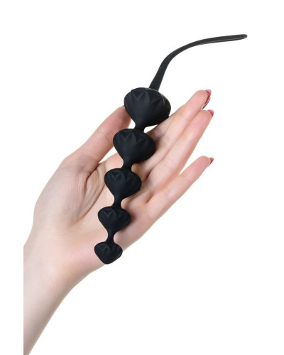 Набор анальных бус Satisfyer Beads Black, силикон, макс. диаметр 3,3 см и 3,5 см - Фото №3