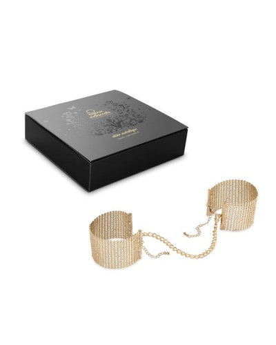 Наручники Bijoux Indiscrets Desir Metallique Handcuffs - Gold, металеві, стильні браслети - Фото №4