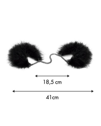 Пухнасті наручники Bijoux Indiscrets Za za zu - feahter handcuffs, пір'яні, подарункова упаковка - Фото №6