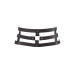 Портупея-пояс Bijoux Indiscrets MAZE - Wide Belt and Restraints Black, экокожа - Фото №1