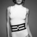 Портупея-пояс Bijoux Indiscrets MAZE - Wide Belt and Restraints Black, экокожа - Фото №3