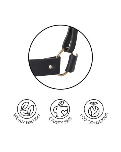 Портупея-пояс Bijoux Indiscrets MAZE - Wide Belt and Restraints Black, экокожа - Фото №5