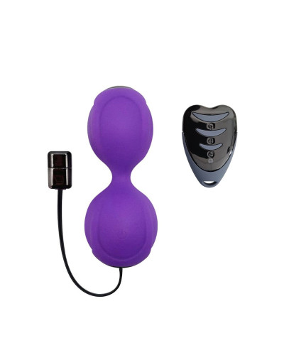 Вагінальні кульки з вібрацією Adrien Lastic Kegel Vibe Purple, діаметр 3,7 см - Фото №1