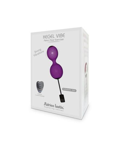 Вагінальні кульки з вібрацією Adrien Lastic Kegel Vibe Purple, діаметр 3,7 см - Фото №5