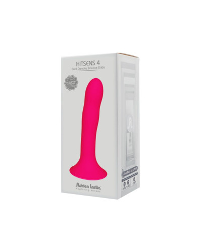 Дилдо з присоскою Adrien Lastic Hitsens 4 Pink, відмінно для страпона, діаметр 3,7см, довжина 17,8см - Фото №6
